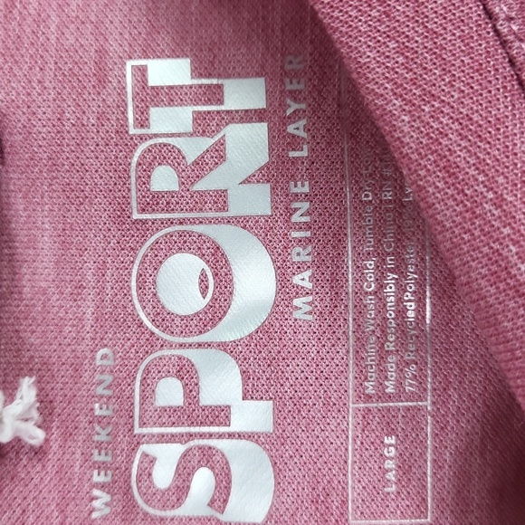 Weekend SPORT Air crew graphic tee Rose Wine. Size L - Picture 4 of 6